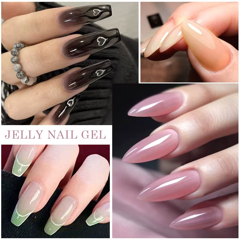 Vernis à ongles gel translucide semi-permanent