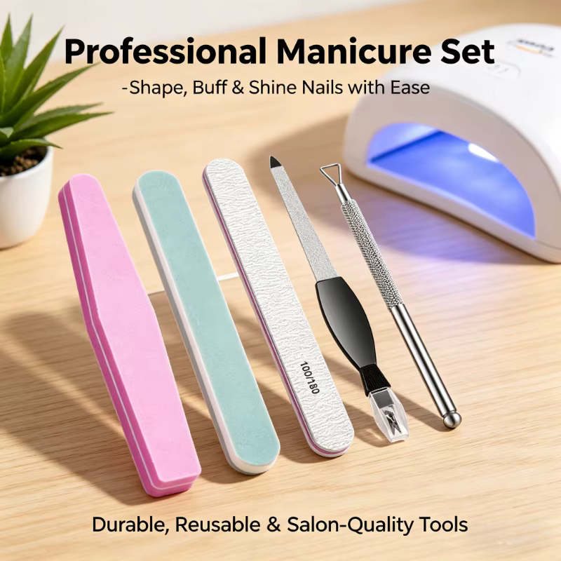 Kit professionnel de manucure et pédicure 5 pièces