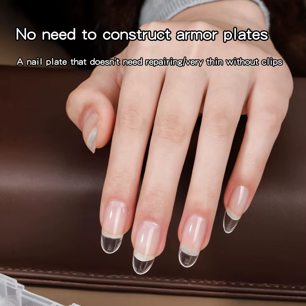 KANIU 320 pièces Capsules d'ongles à presser à couverture complète