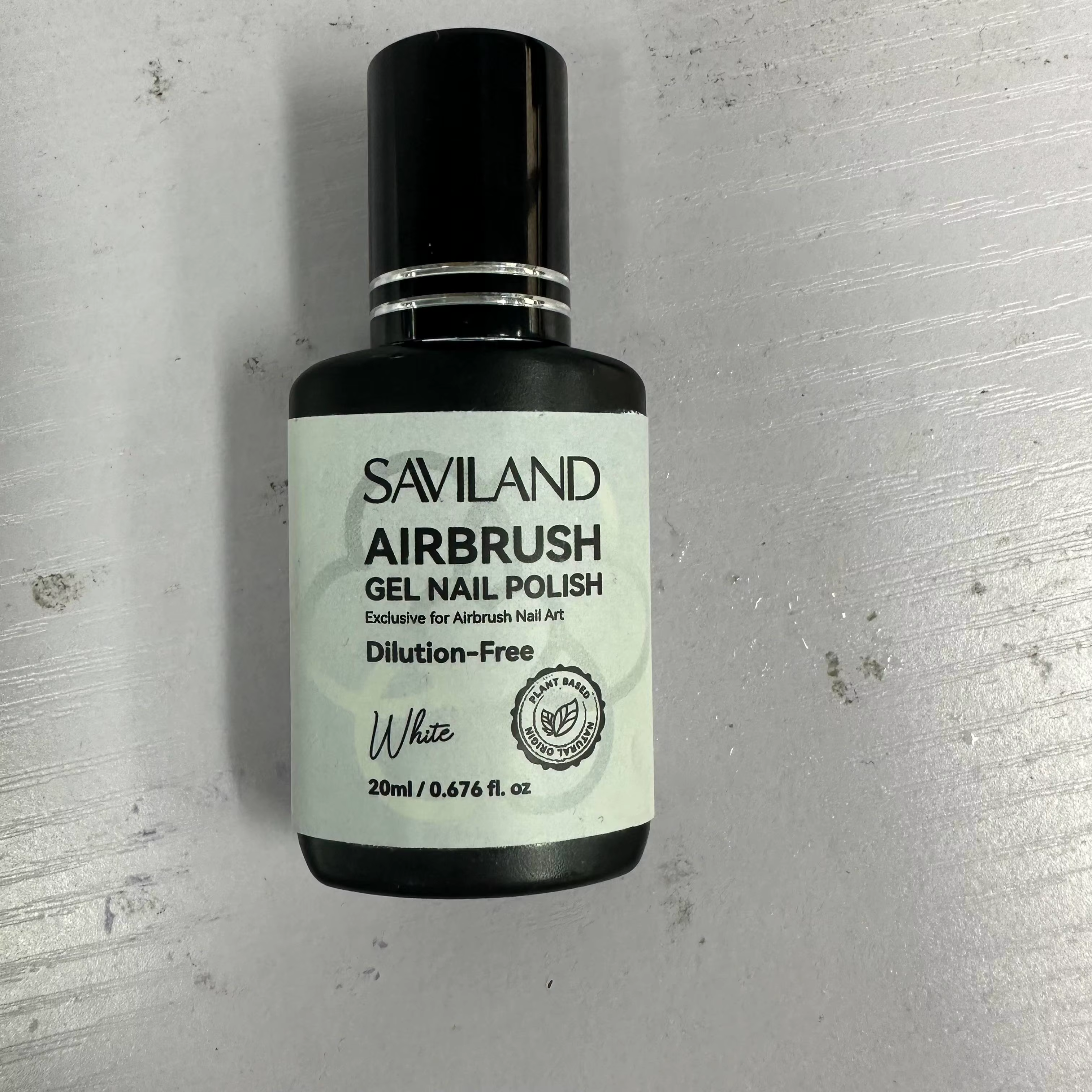 SAVILAND 20ml aérographe Gel vernis à ongles sans dilution blanc noir