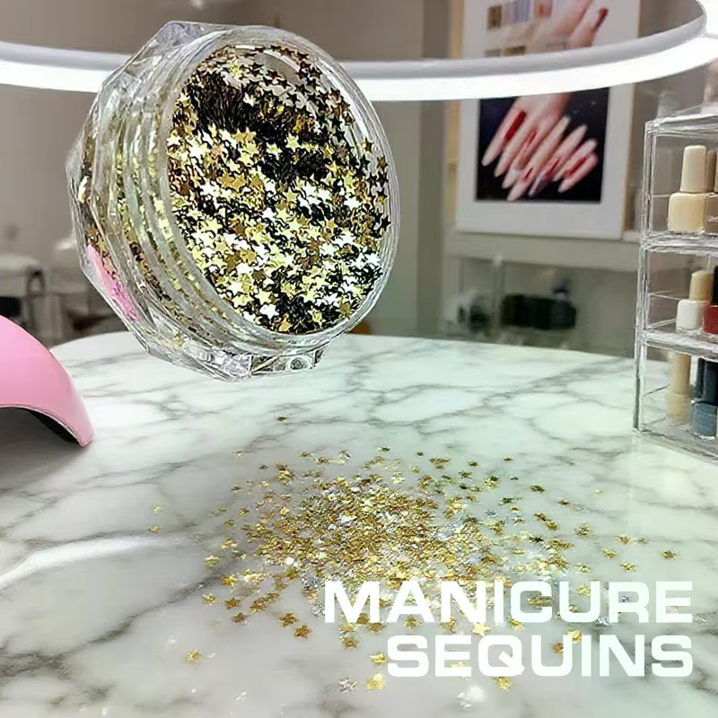 Mini étoile scintillante pour ongles