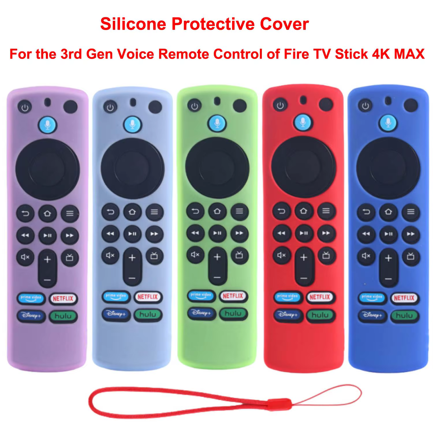 Housse de protection en Silicone pour télécommande Fire Stick 4K MAX 3e génération, étui Anti-chute et Anti-poussière qui brille dans le noir pour le contrôle de la télévision des pompiers