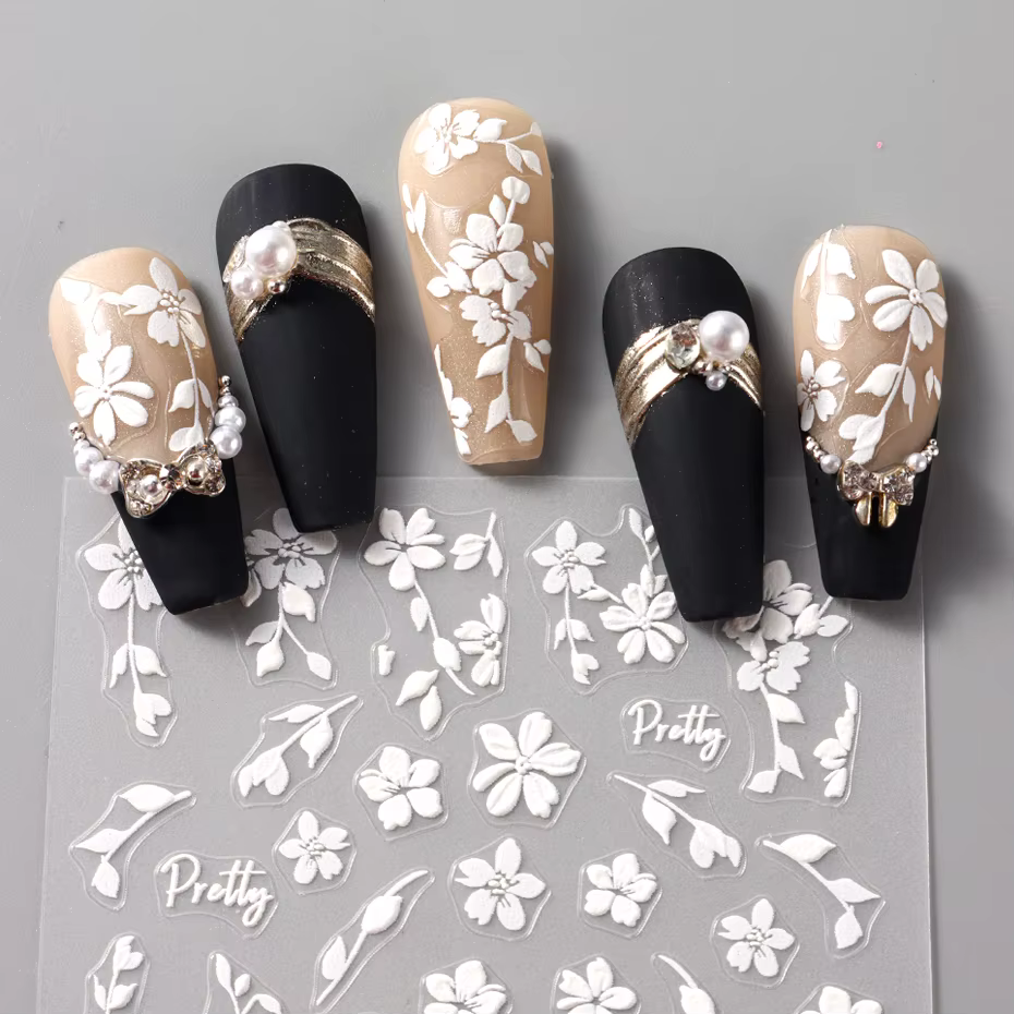 Autocollants 3D pour Nail Art