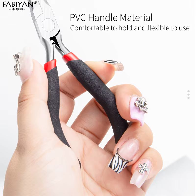 Pince à ongles en acier au carbone, outil de manucure, pour gel UV