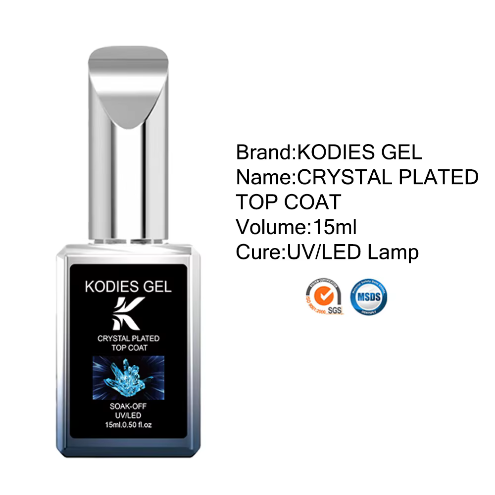 KODIES GEL cristal couche de finition Gel vernis à ongles diamant brillant