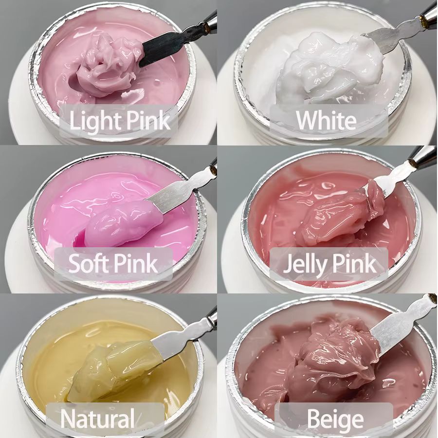 Jillnails Gel de gelée ongles constructeur Gel UV 50g pour Extension d'ongle crème dure douce UV Led 50ml