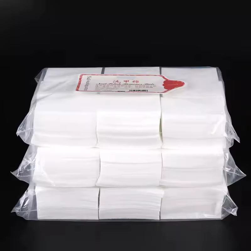 1000/500/100 pièces lingettes à ongles 100% tampons de coton non pelucheux dissolvant de vernis