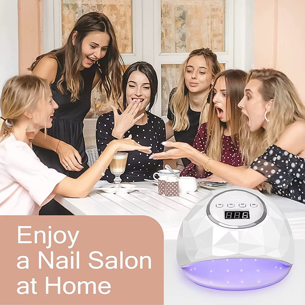 Lampe LED UV pour le séchage des ongles lampe de manucure avec fonction de mémoire affichage LCD lampe à ongles LED professionnelle pour outils de Salon d'art des ongles