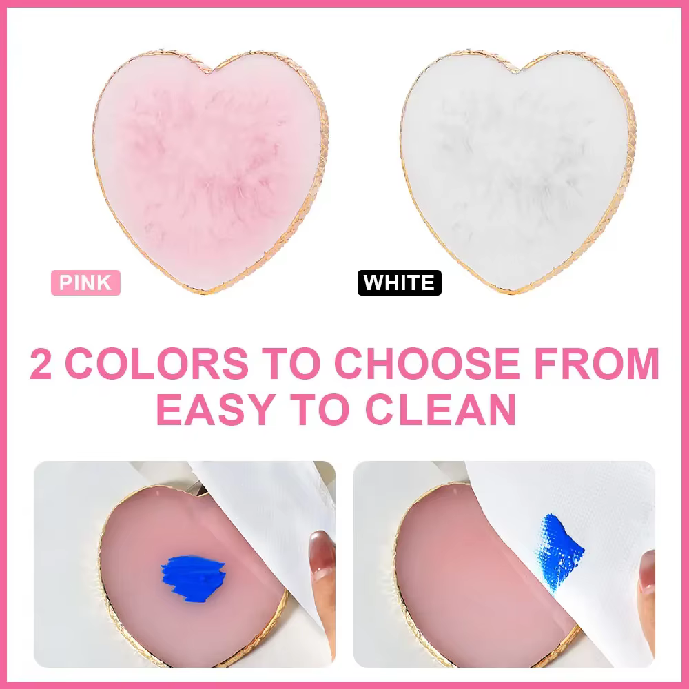 Palette et brosse pour Nail Art