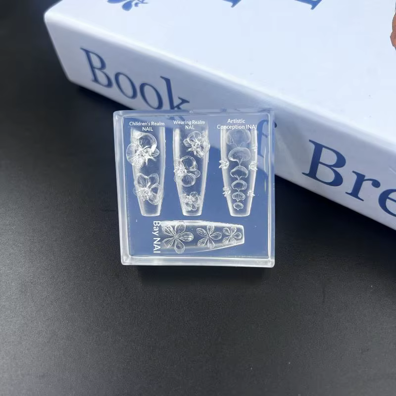 【LM】Moule à ongles en silicone transparent 3D