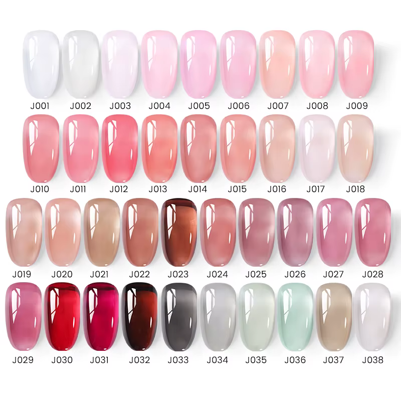 UR SUGAR 15ml gelée de cristal nu rose violet Gel vernis à ongles Transparent Semi-permanent UV Gel Nail Art tremper Gel