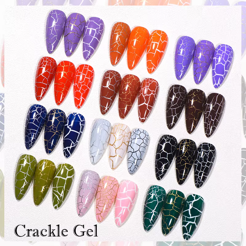 Vernis à ongles gel craquelé