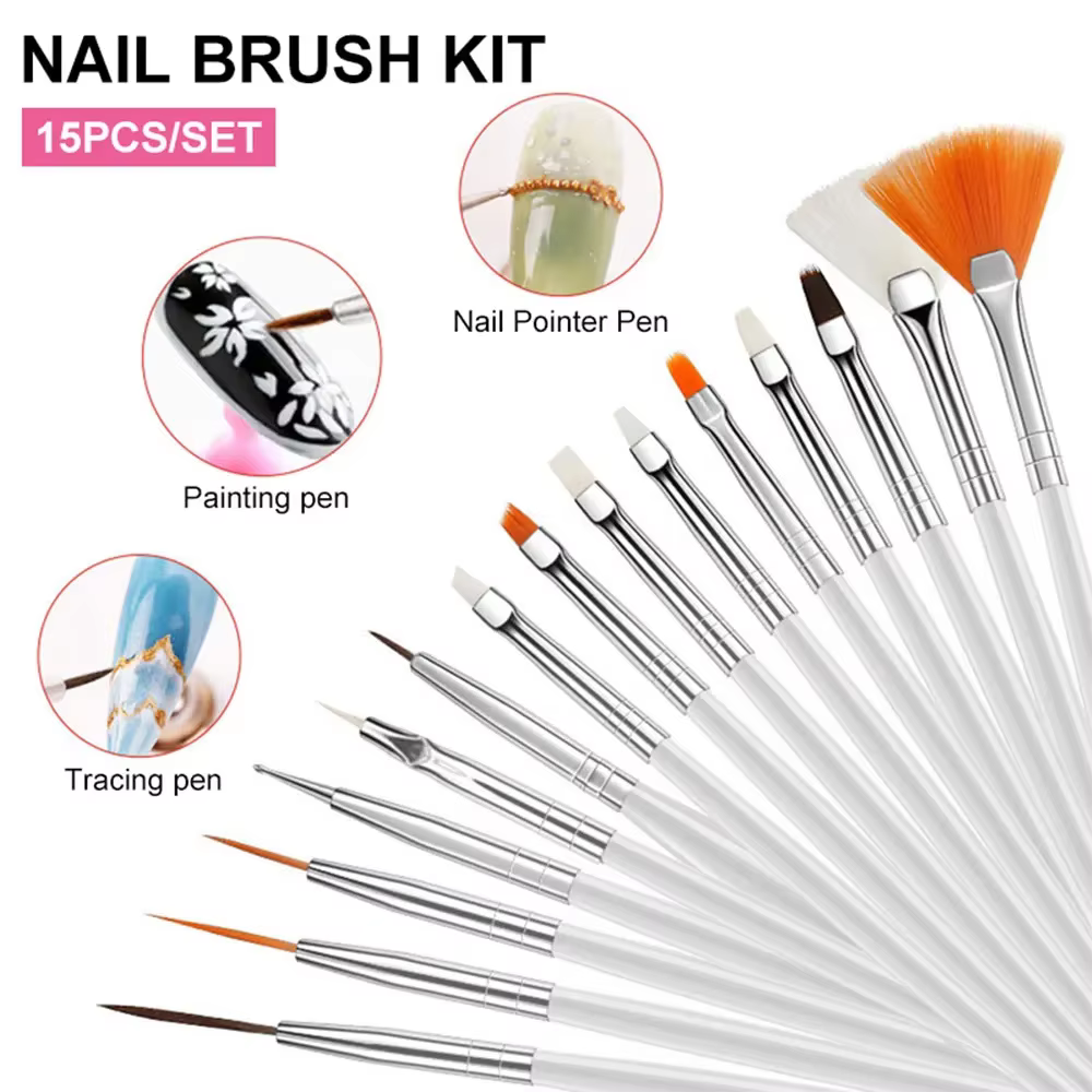 Palette et brosse pour Nail Art