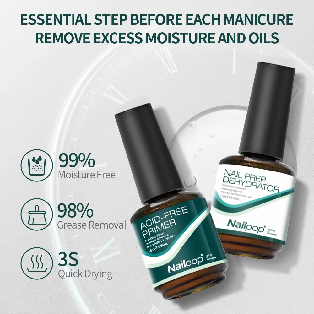 NAILPOP déshydrateur d'apprêt des ongles et de préparation