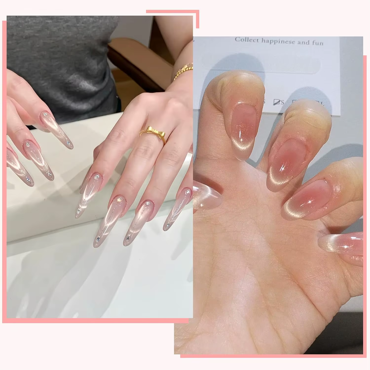 Aimant pour ongles à Double tête