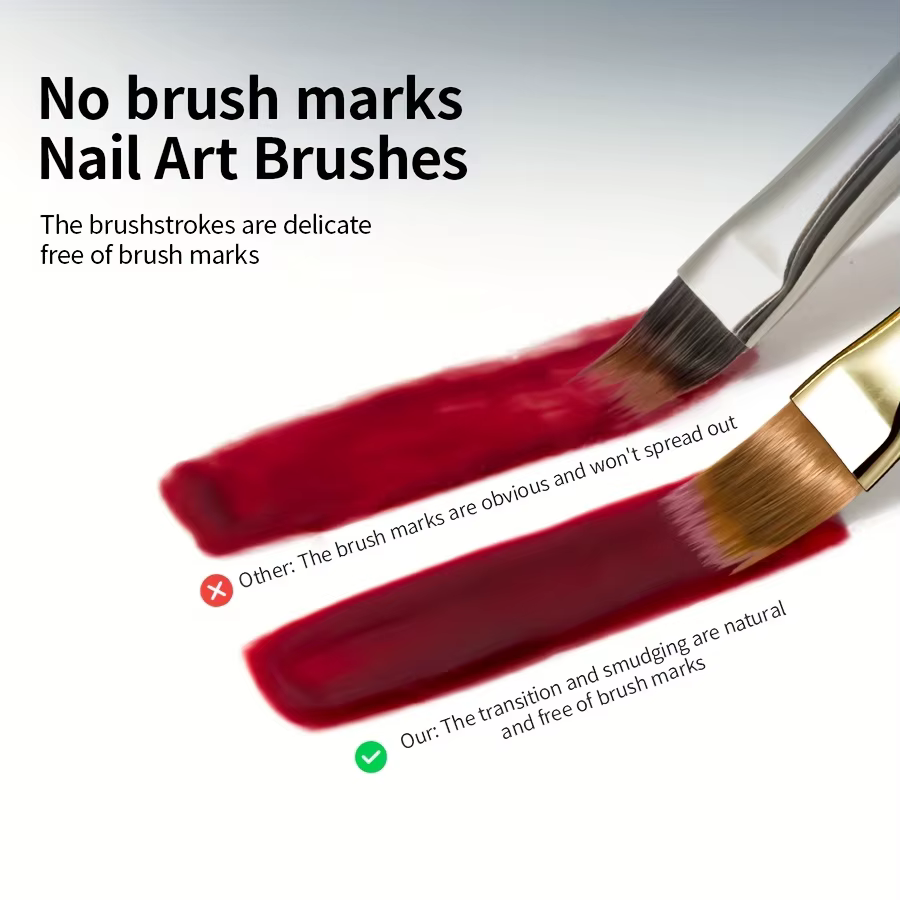 Brosse à ongles à poils larges et souples