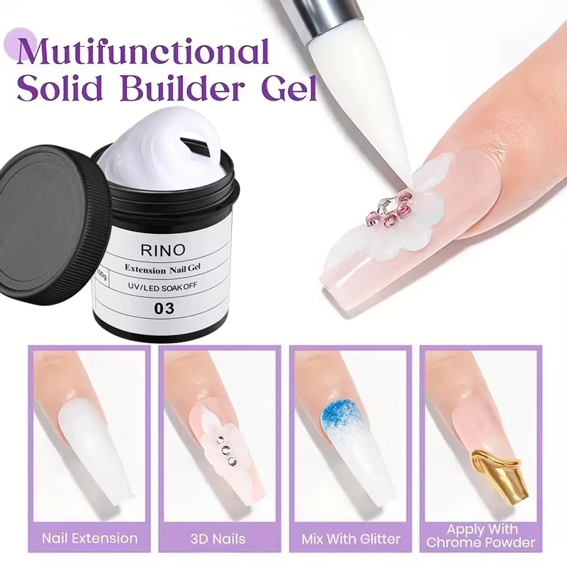Gel de construction pour ongles 100g - Blanc laiteux