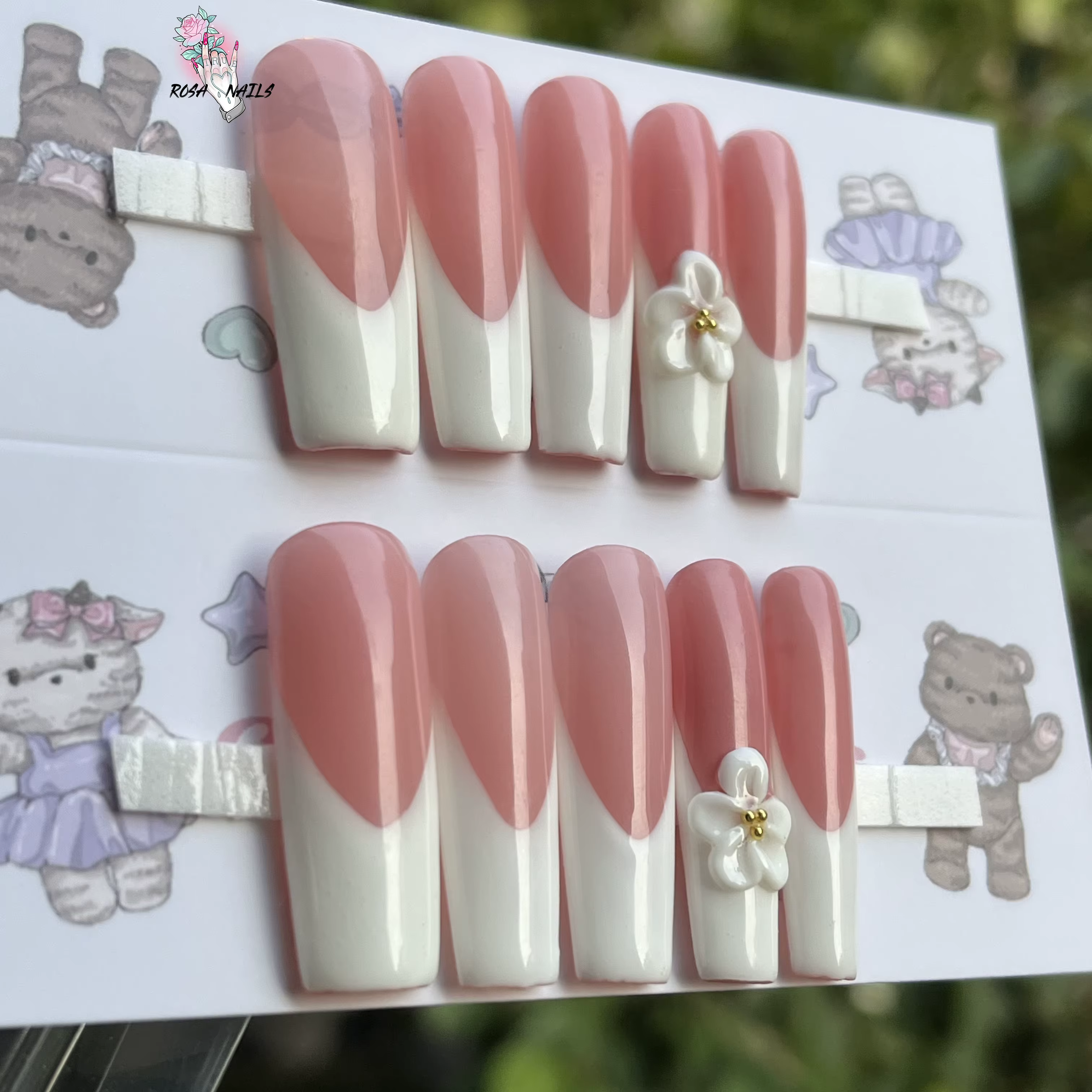 Nail Art-Embouts français extra longs