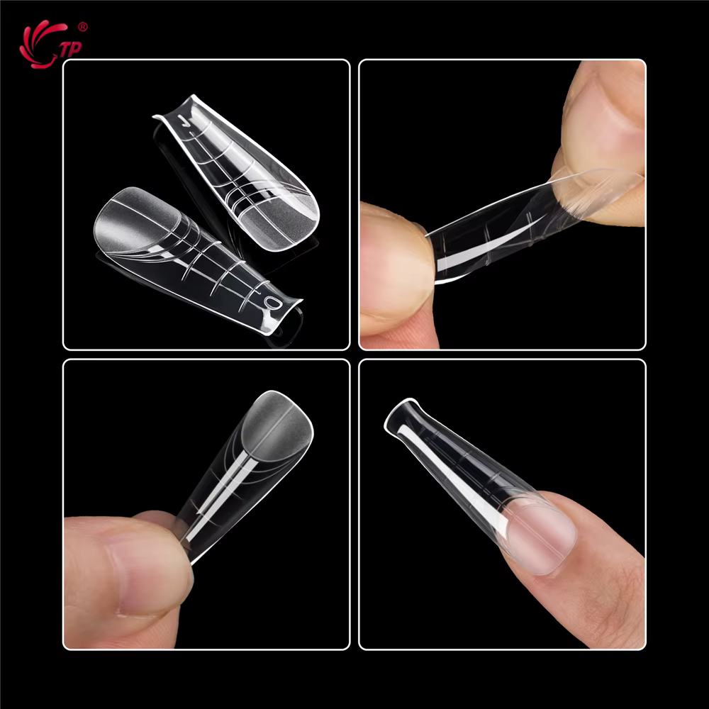 BNG 140 pièces ovale amande haut ongles Extension moules Kit de manucure couverture complète formes intelligentes