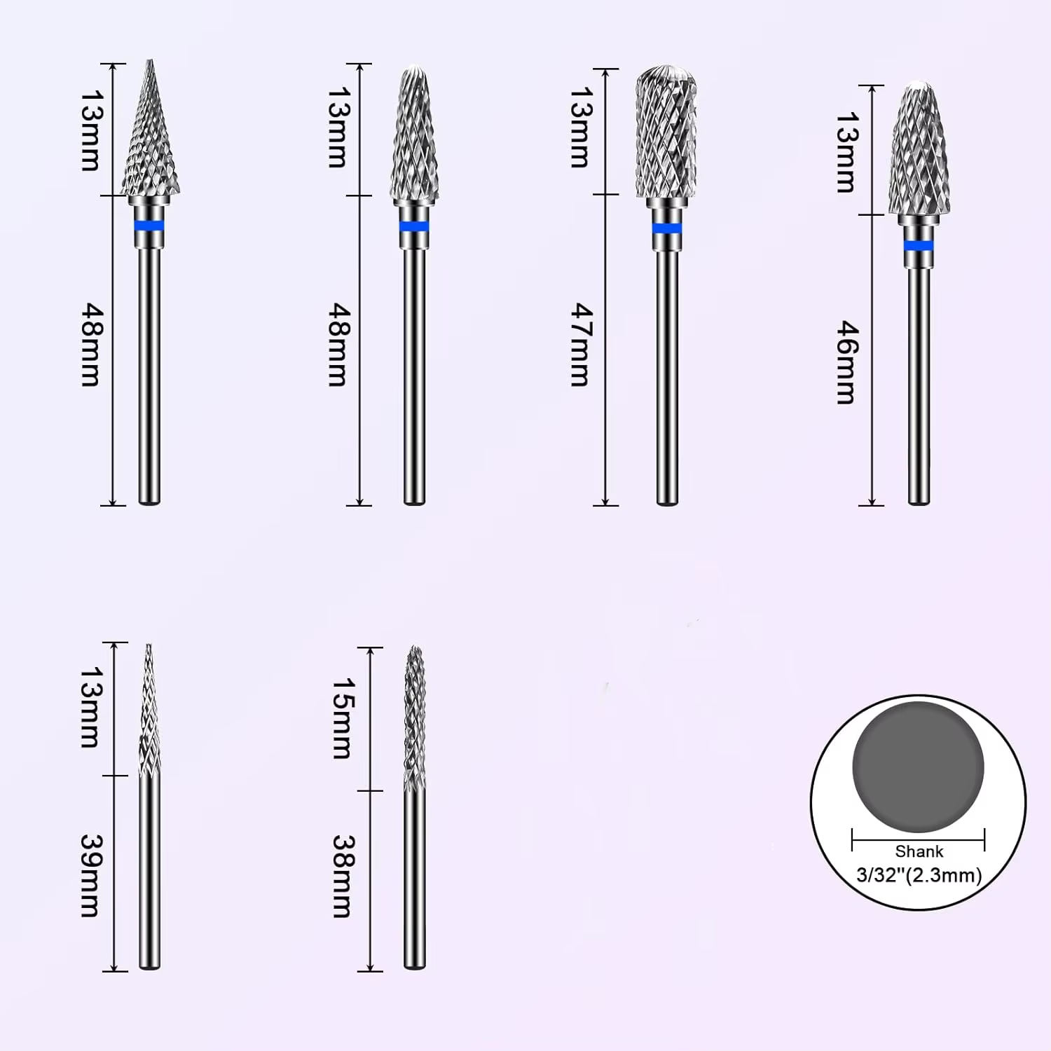 Embouts de ponçage pour ongles