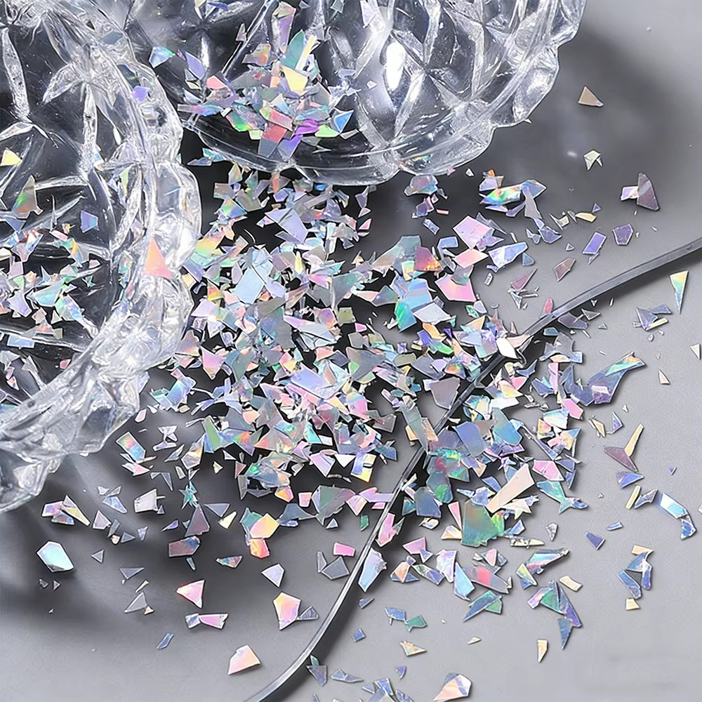 Paillettes laser super brillantes pour ongles