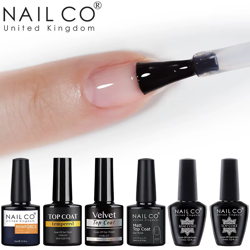 NAILCO 10/15ml couche de finition poncée Gel Nail Art mat