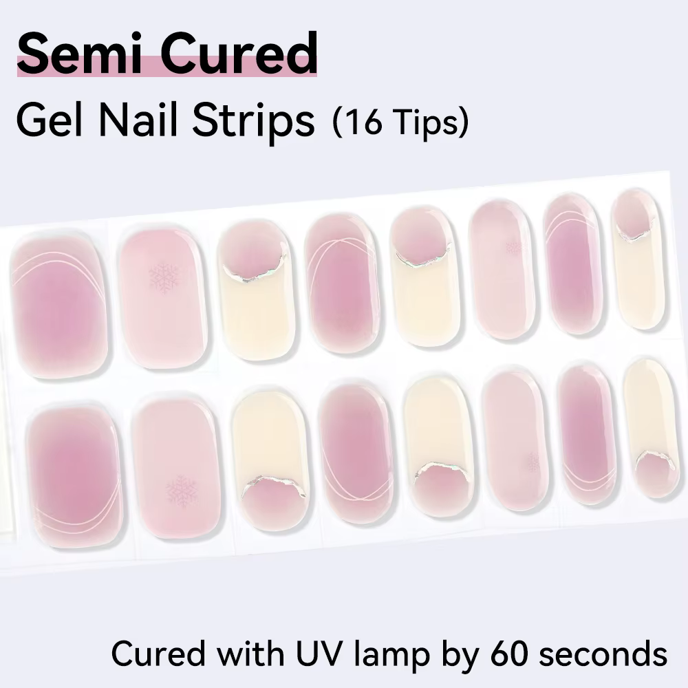 Autocollants pour ongles en Gel Semi-durci pour la saint-valentin