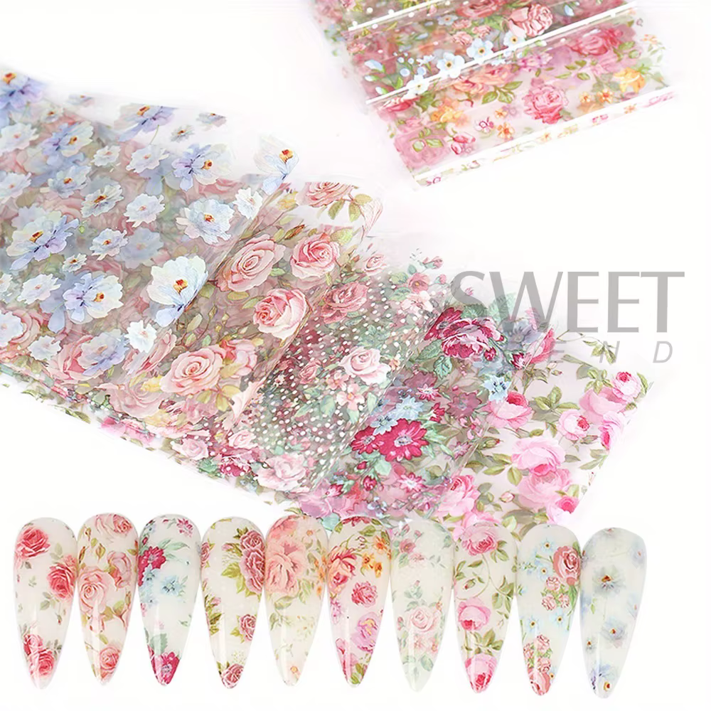 Ensemble d'autocollants de transfert pour Nail Art