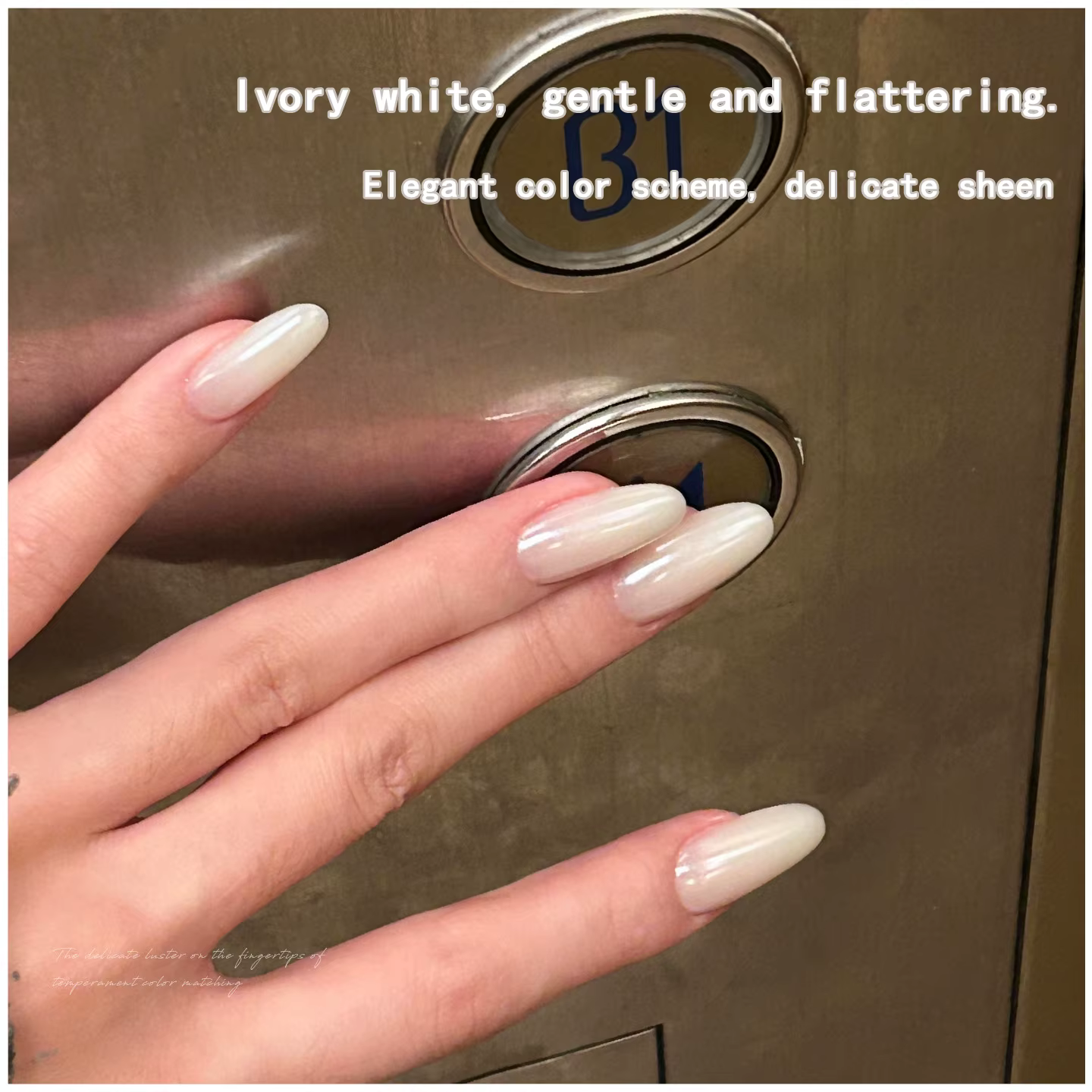 Vernis à ongles gel blanc ivoire tendance - Nouveau style 2026 - Populaire