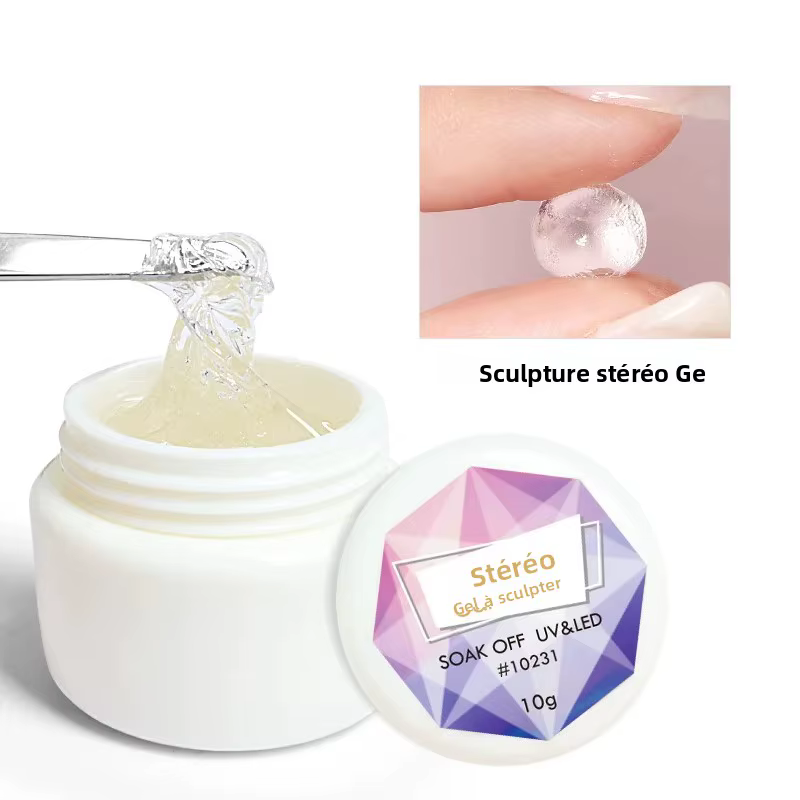 VENALISA Gel Sculpté Stéréo PVC Souple Solide pour Nail Art