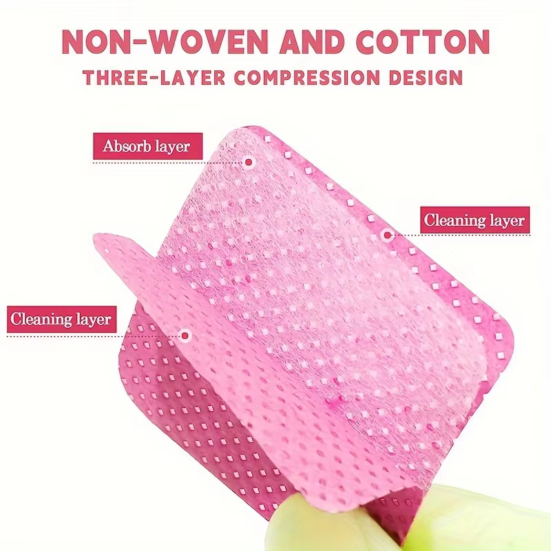 20-600 pièces lingettes à ongles non pelucheuses Gel tissus de nettoyage tampons dissolvant de vernis