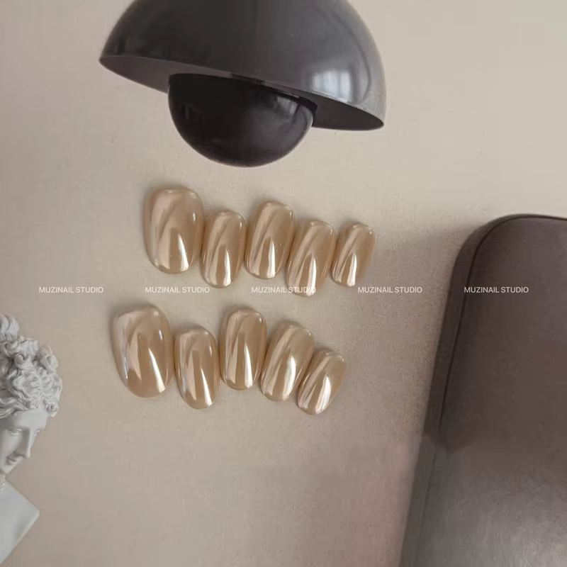 10 pièces de luxe à la main presse sur les ongles Haley Design acrylique faux
