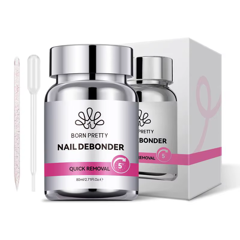Dissolvant pour ongles 80ml – Bouteille de trempage à dissolution rapide avec éponge – Kit professionnel de manucure pour salon et DIY