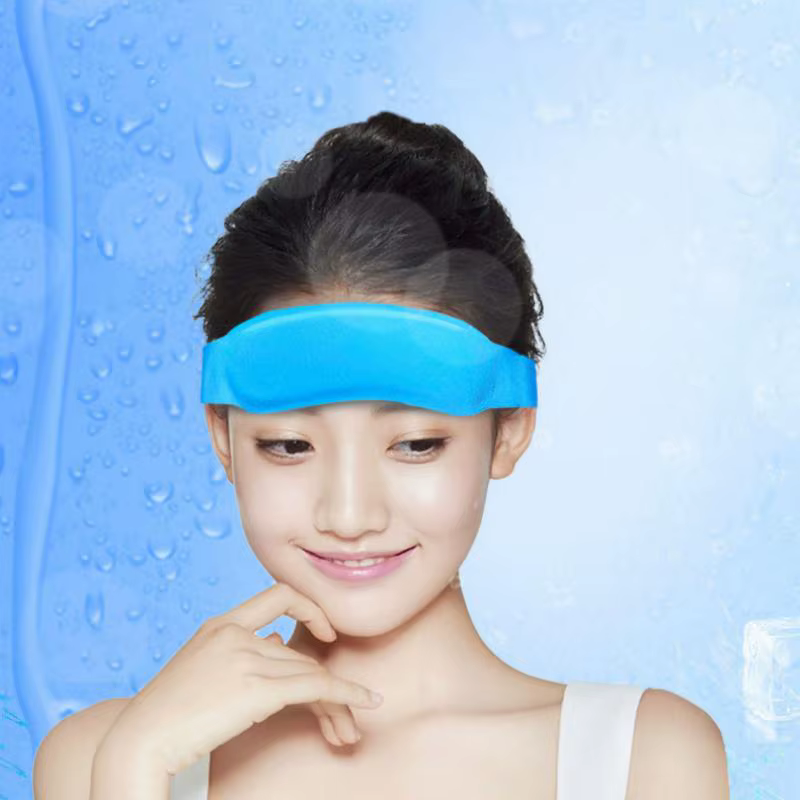 Bandeau de thérapie gel chaud/froid pour soulager les maux de tête et les migraines – Compresse froide pour la tête