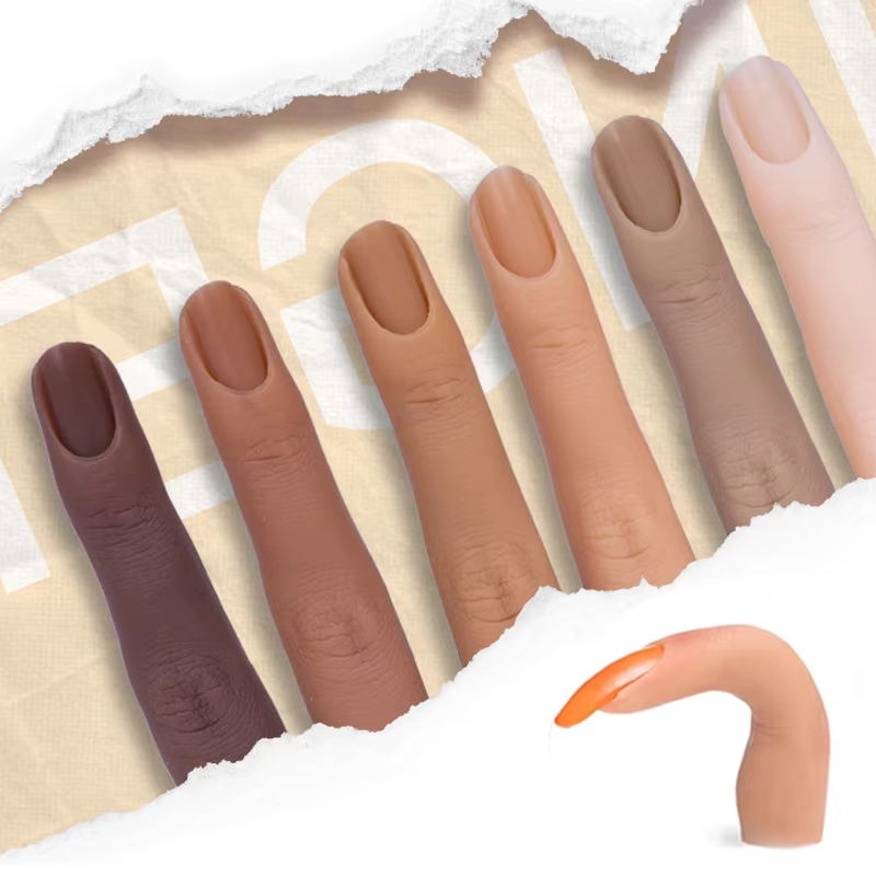 Ongles pratique doigt modèle Silicone Nail Art formation main naturel faux