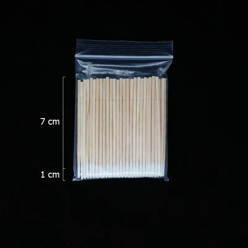 100-3000 ongles bois coton-tige bâtons propres dissolvant de vernis