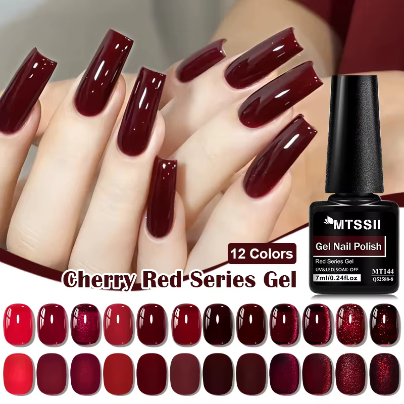 Vernis à ongles Gel série rouge cerise