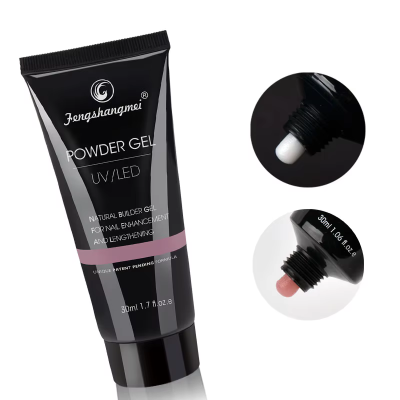 Gel pour ongles en poly : constructeur de gel transparent 30 g pour renforcement d'apparence naturelle