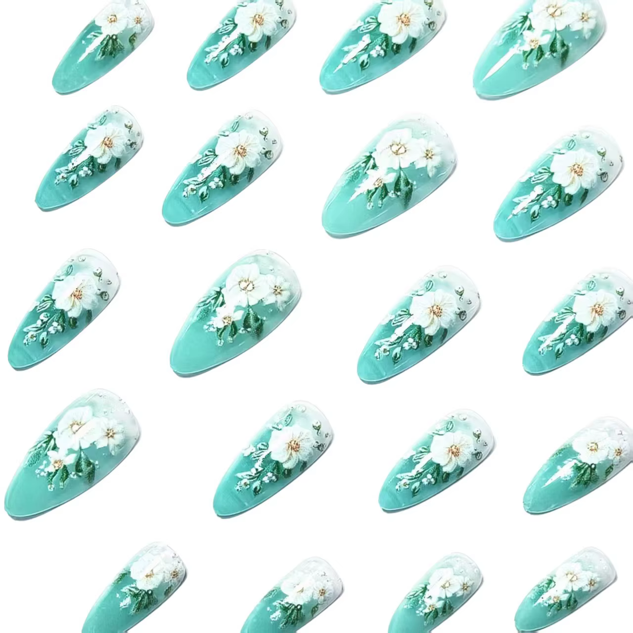 Faux ongles moyens pour femmes et filles
