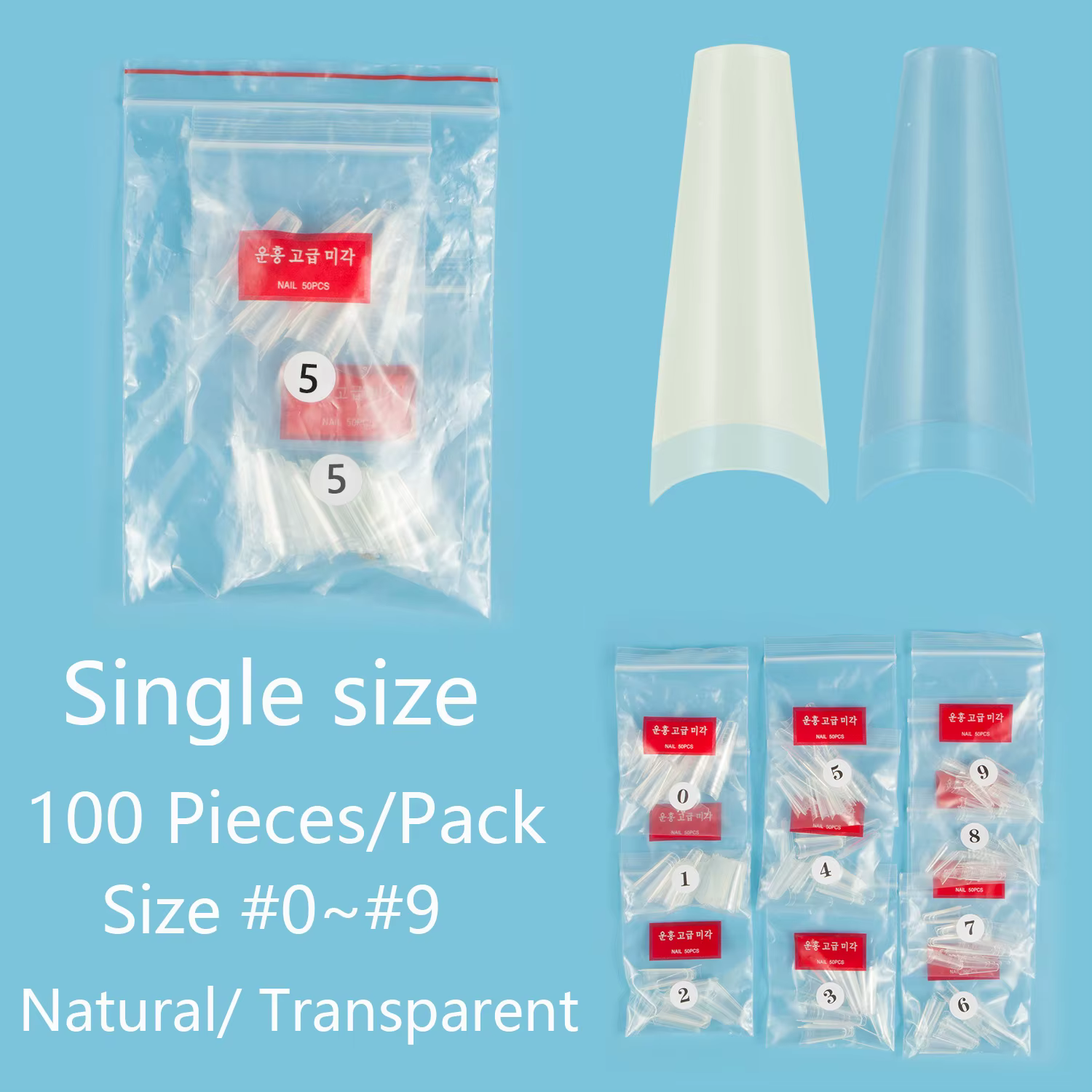 Ballerine longue taille unique 100 pièces faux ongles conseils
