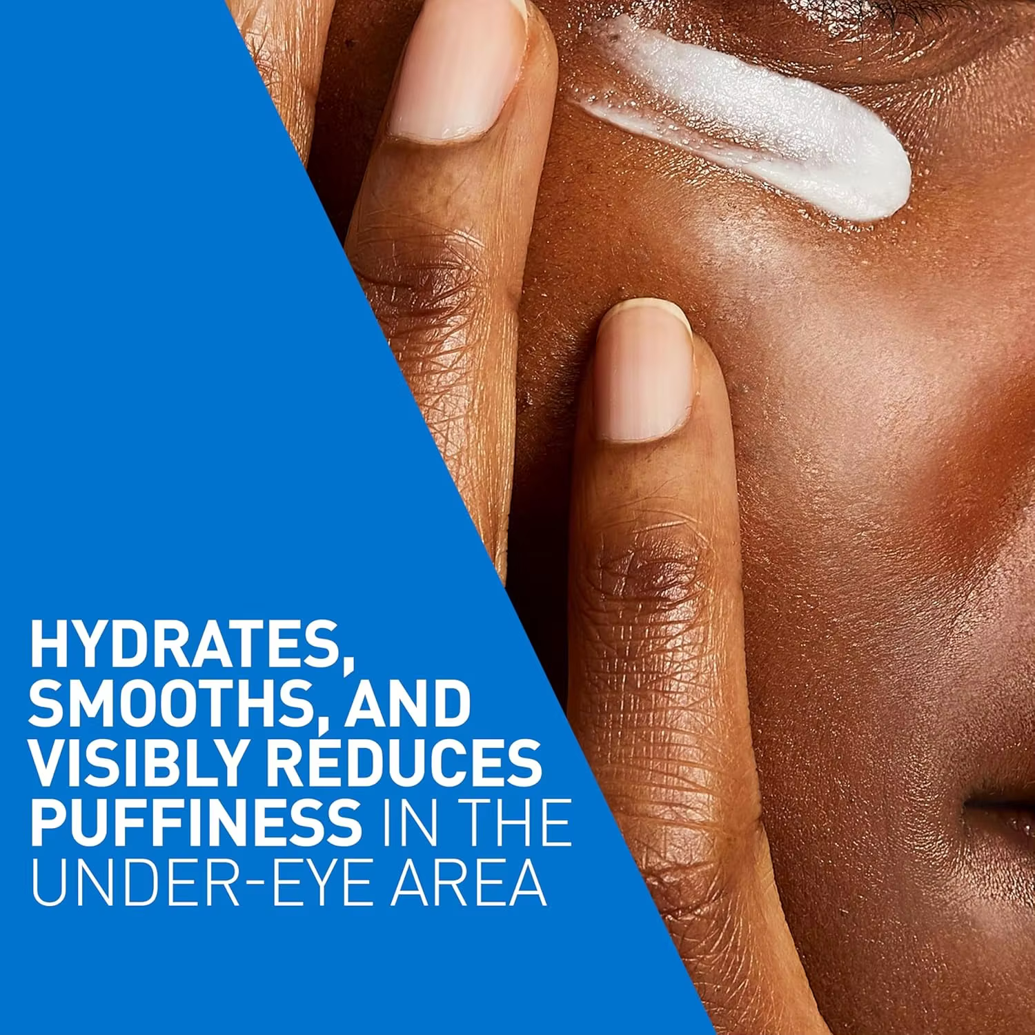 Crème réparatrice pour les yeux CeraVe, hydratant pour le contour des yeux avec acide hyaluronique, niacinamide, complexe botanique marin, soin quotidien de la peau