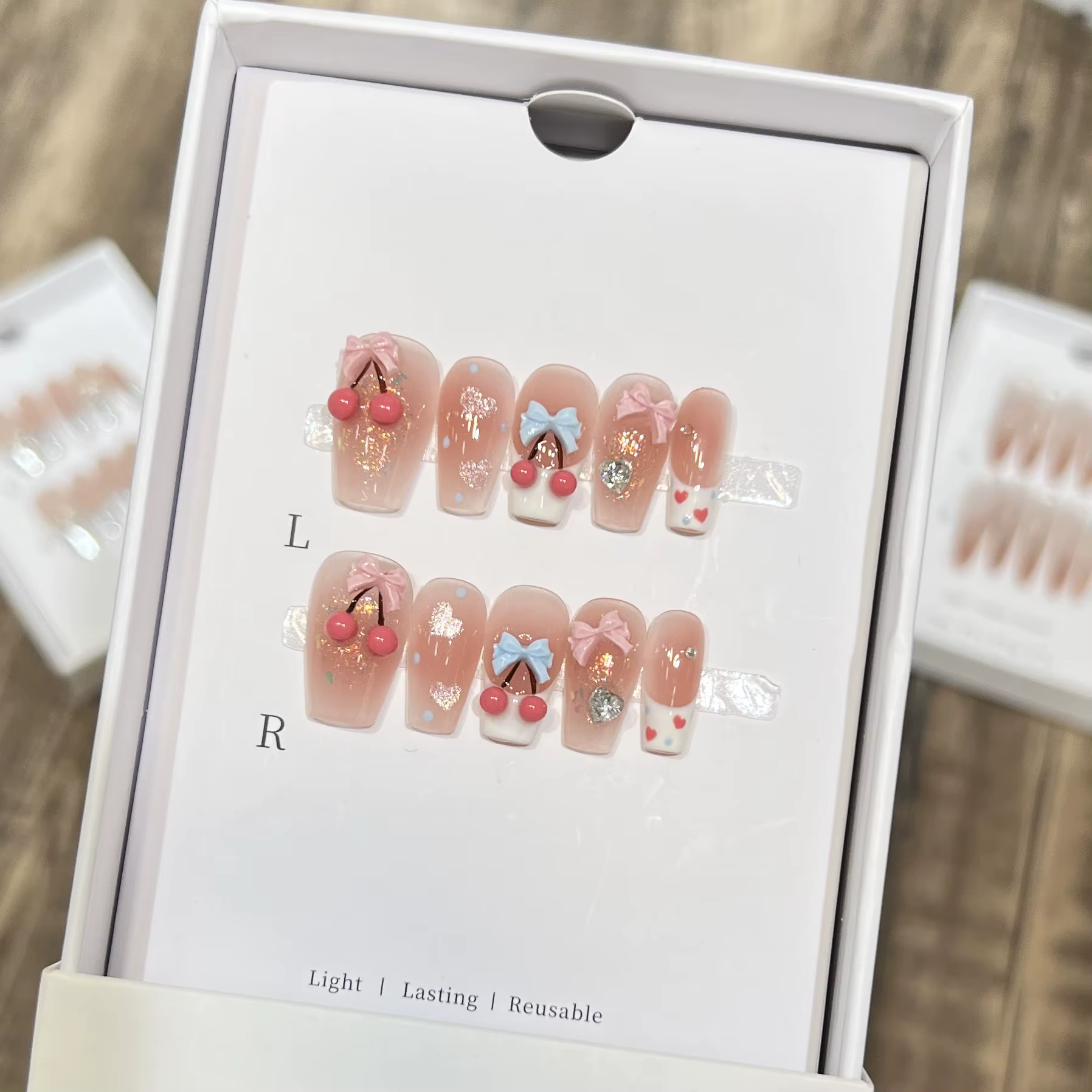 Faux ongles de Ballet mi-longs