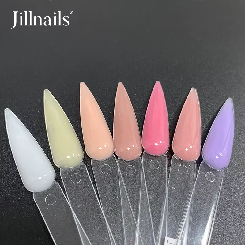 Jillnails 100g Gel à ongles constructeur rose blanc laiteux pour Extension d'ongles Gel moyen naturel 100ml Gel auto-nivelant construction blanche
