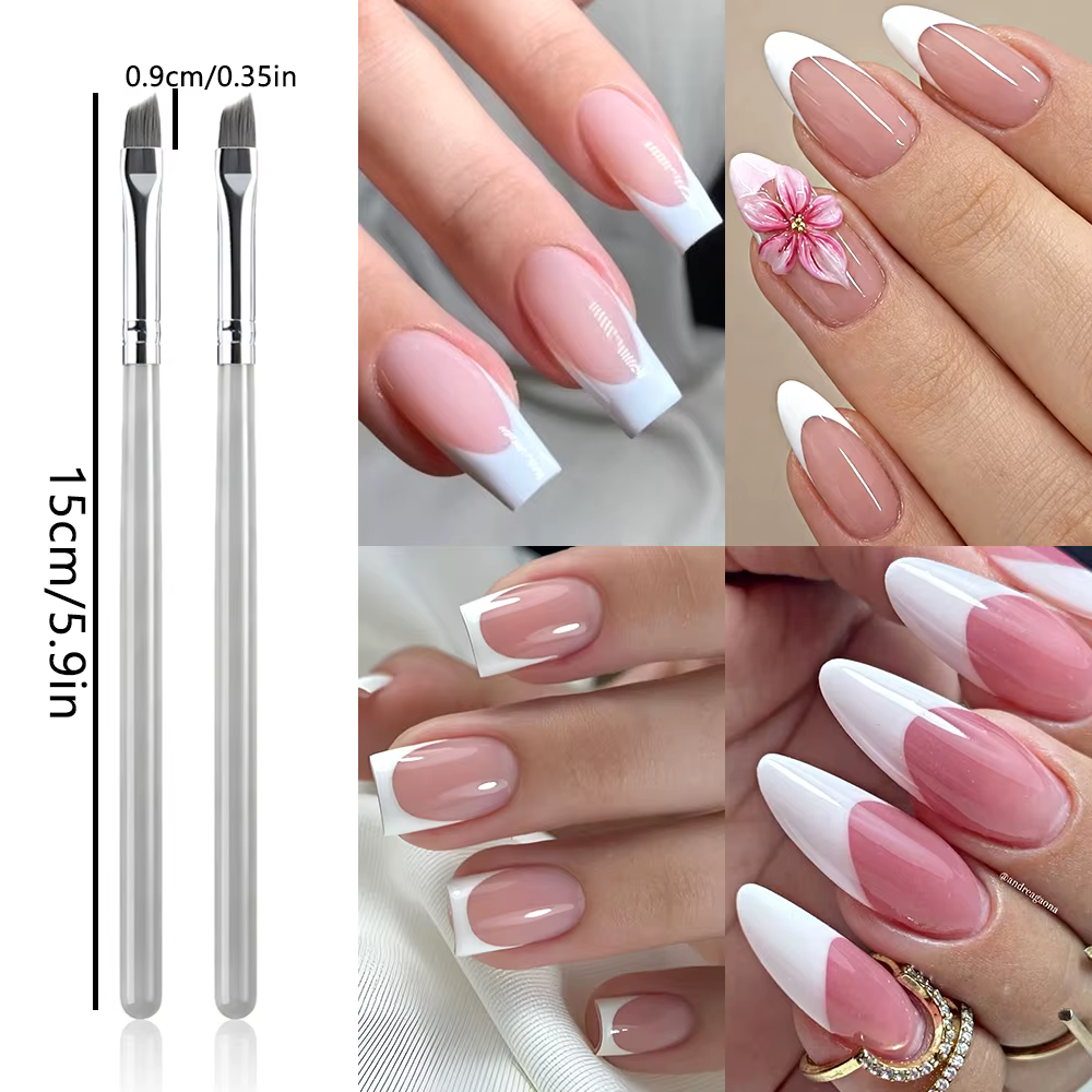 Pinceaux pour nail art français, pour créer divers motifs de manucure française linéaire, pour les débutants et les salons de manucure professionnels