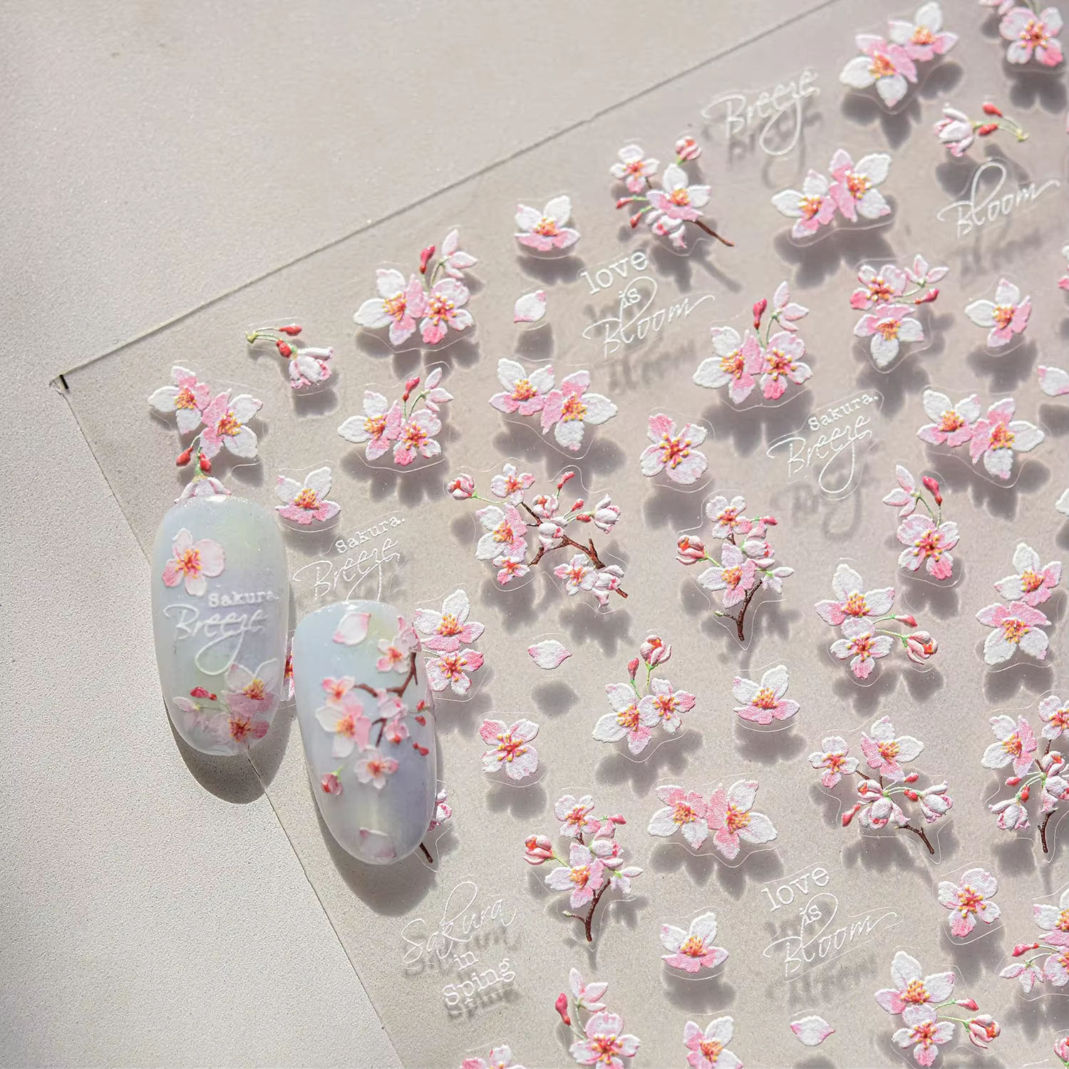 Autocollants 5D en relief pour ongles