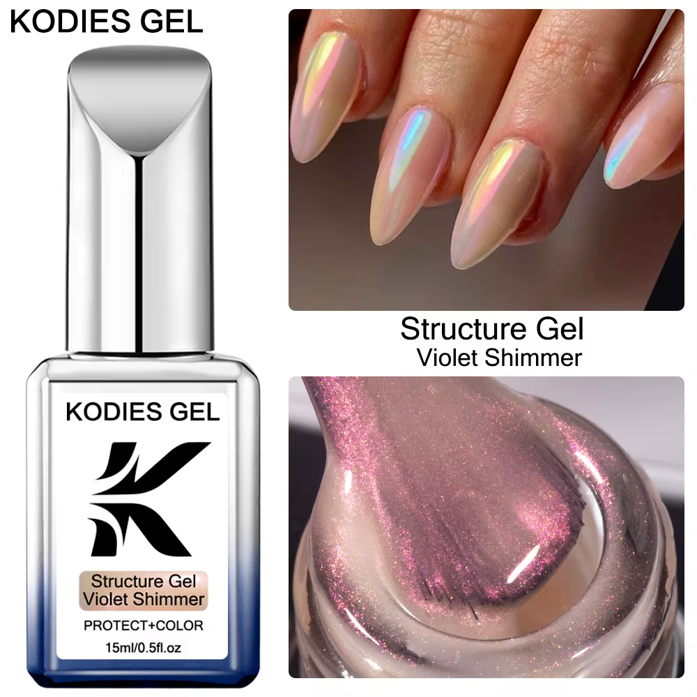 KODIES GEL Chrome caoutchouc Base Gel Vernis à ongles