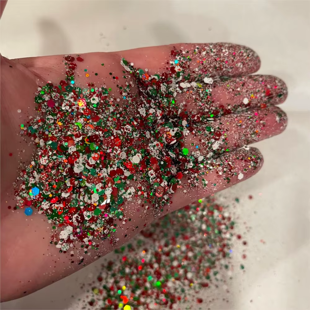 Net-50g Noël Nail Glitter Sapin