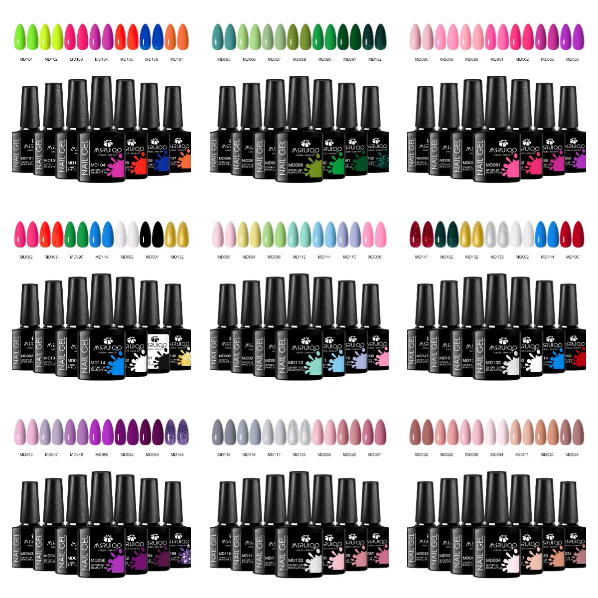 Ensemble de vernis à ongles gel UV