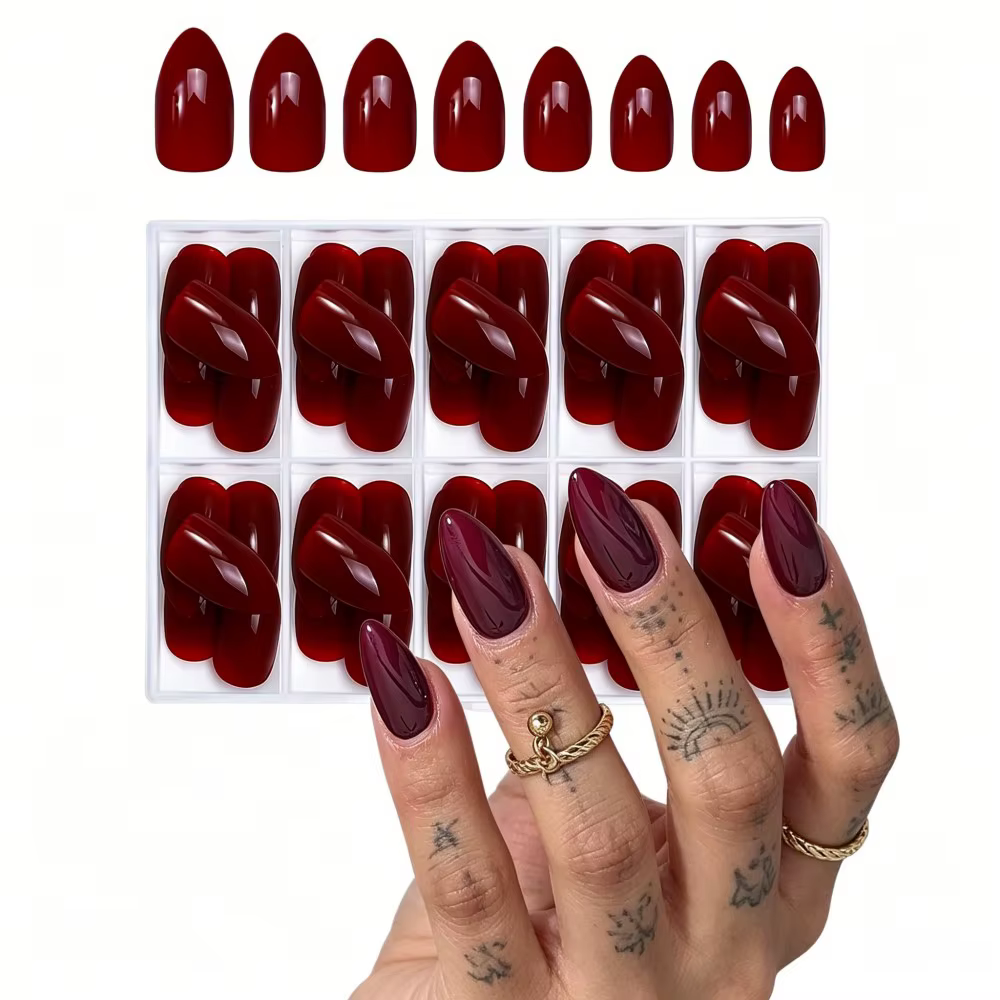 120 faux ongles courts à presser par boîte