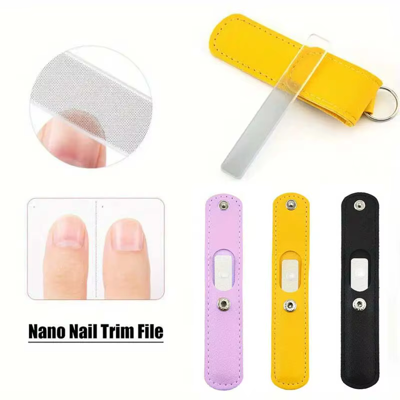 Ensemble de petites limes à ongles en verre et Nano Shiner